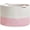 White & Pink, variant on Extra Large Cotton Rope Basket 22" x 14"| Toy Basket