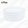 thumbnail image 3 of Uxcell 4 piezas de platillo de plástico para plantas 9.5" bandeja de goteo para macetas, blanco perla, 3 of 7