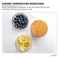 thumbnail image 3 of 4Pcs Stackable Glass Jars with Lid Storage Bowl Fruit Salad Bowls for Family, 3 of 9