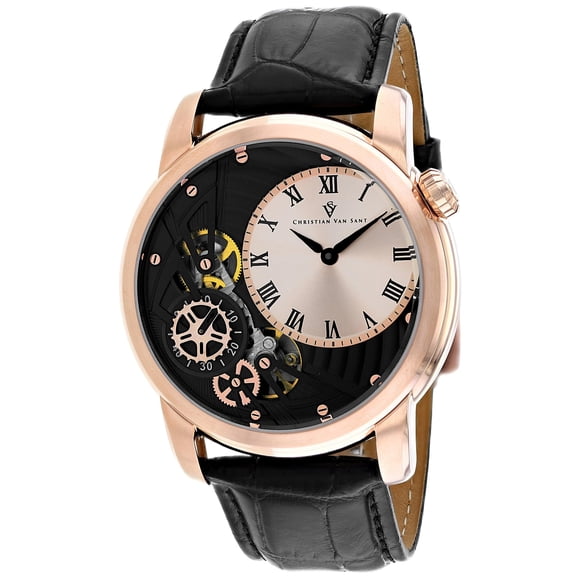 Reloj Christian Van Sant CV1549 con Esfera Dorada Rosa y Movimiento de Cuarzo