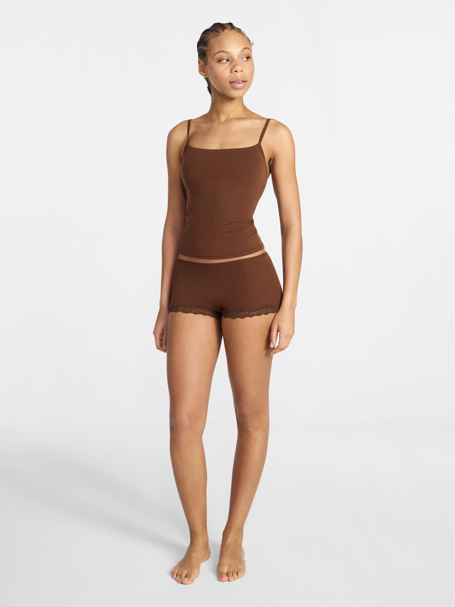 No Boundaries Fit Stretch Cami Top, Women's XS-XXXL - Walmart.com