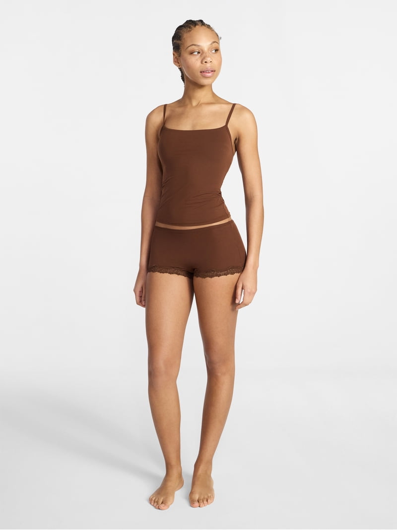 No Boundaries Fit Stretch Cami Top, Women's XS-XXXL - Walmart.com