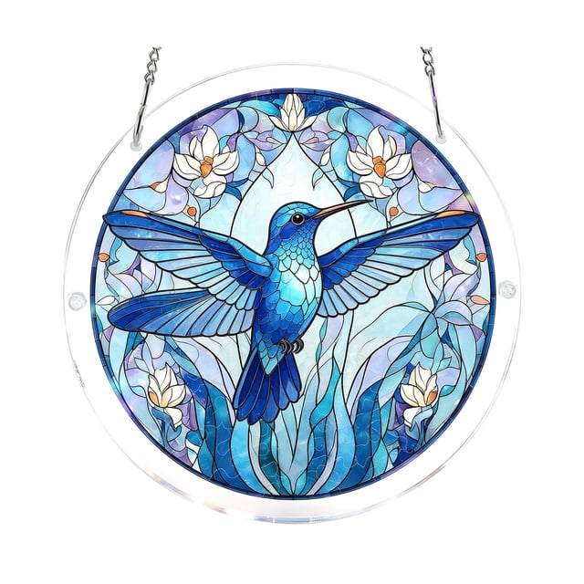Acrylic Puzzles Suncatcher Window Hanging 83 Pieces 7.4 Inch Acrylic Puzzles Garden Decoration For Women Men Mom Birthday Gift Home Decor