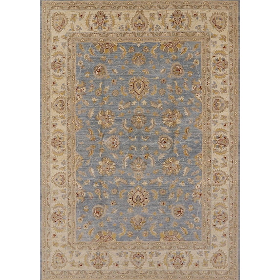 Ahgly Company Indoor Rectangle Mid-Century Modern Dark Almond Brown Oriental Area Rugs, 7' x 9'