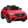 thumbnail image 2 of Aosom 12V Ride On Toy Car for Kids with Remote Control, Mercedes Benz AMG GLC63S Coupe, 2 Speed, with Music, Electric Light, Red, 2 of 9