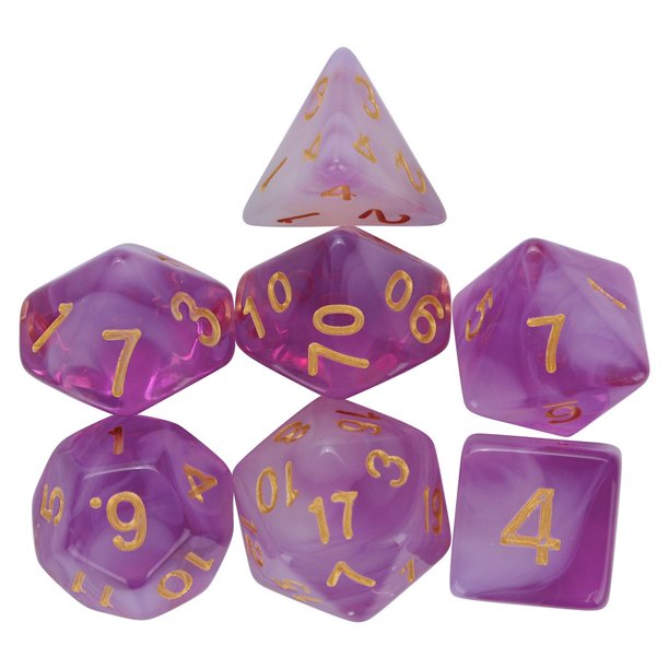 Follure Dice For Trpg Game Dungeons Dragons Polyhedral D4 D Multi Sided Acrylic Dice On Sale Walmart Com Walmart Com