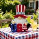 thumbnail image 4 of Decoración de Mesa con Gnomo Patriótico: Figura de Resina con Temática Estadounidense y Sombrero a Rayas para Las Celebraciones Del Día de La Independencia Del 4 de Julio, Ideal para Decorar La Repis, 4 of 6