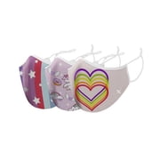 Two-Layer Reusable Kids Face Mask with Adjustable Earloop (3-Pack)