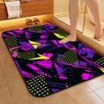 thumbnail image 5 of 1pc Neon colored Abstract Bathroom Rug Bathroom Decor and Accessories- Durable,Anti Slip,And Quick Drying,Suitable For Indoor/outdoor Use - Perfect For Bathrooms,Bedrooms,Kitchens, 5 of 9