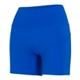 thumbnail image 5 of Natural Uniforms Women's High Waist Yoga Shorts&nbsp;Tummy Control with Deep Pockets (X-Large, True Royal Blue), 5 of 6