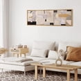 thumbnail image 5 of IDEA4WALL Extra Large Framed Canvas Print Wall Art Geometric Architectural Collage Digital Art Abstract Pattern Minimal Wall Decor Oversized Artwork Relax/Calm for Rooms - 60"x20", 5 of 5