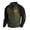 Army Green-1, variant on Mens Casual Corduroy Sweatshirt Fashion Stand Collar 1/4 Button Up Pullover Fall Color Block Loose Golf Pullover