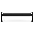 thumbnail image 4 of Gansett Reception Waiting Room Healthcare 3-Seat Bench / Black Steel / Black, 4 of 5