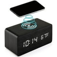 thumbnail image 1 of Wooden Digital Alarm Clock 3 Alarms Led Display Wireless Charging Electronic Alarm Clock For Bedroom Bedside Office, 1 of 6