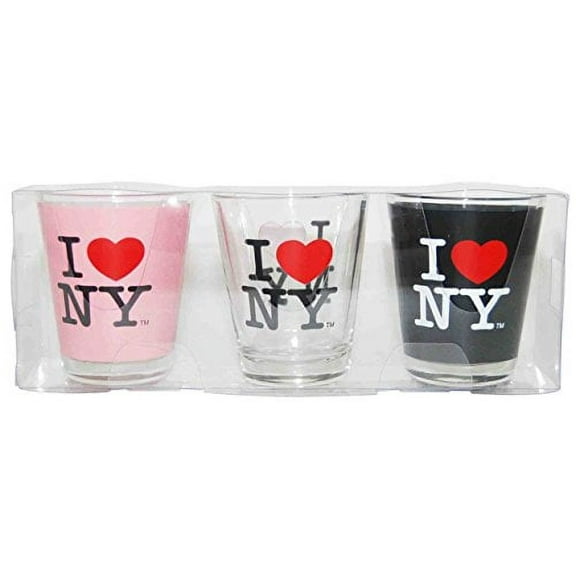 I Love NY Shot Glass, 3 Piece