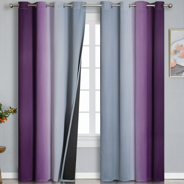Cortina Estelar Textiler Ombre Blackout 132x230 cm Térmica