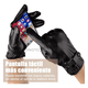 thumbnail image 2 of Guantes De Cuero Invierno Pantalla Táctil Para Moto/bici Xtellatr negro, 2 of 4