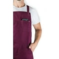thumbnail image 5 of Hudson Durable Goods - Professional Grade Chef Apron for Kitchen, BBQ & Grill – Burgundy, 5 of 6