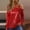 #299-Red, variant on Womens Tops Long Sleeve Off Shoulder Sequin Patchwork One Shoulder Blouse for Party Night Gift