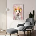 thumbnail image 6 of Epic Art 'Flower Crown Pit Bull 7' by Furbaby Affiliates, Acrylic Glass Wall Art, 24"x36", 6 of 8
