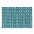 thumbnail image 1 of Damask Cutting Board, Blue Colored Pattern with Western Style Tile Revival Flourish Baroque Influences, Decorative Tempered Glass Cutting and Serving Board, Small Size, Blue Seafoam, by Ambesonne, 1 of 1