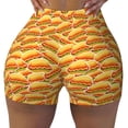 thumbnail image 2 of Rocae Hot Dogs for Women's Quick-Dry Running Shorts,Ladies Active Athletic Apparel Yoga Workout Gym Running Volleyball Spandex Shorts-Small, 2 of 8