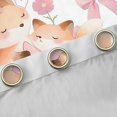 thumbnail image 4 of Homewish Dreamy Animal Fox Curtains Pack of 2 (42x84 Each) for Kids, Kawaii Bowknot Flower Curtains Blackout, Cartoon Stars Print Bedroom Curtains, Curtains and Drapes Bedroom Decor, 4 of 6