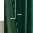 thumbnail image 4 of Cortinas Joydeco de terciopelo verde oscuro, 213 cm de longitud, 2 paneles, 4 of 7