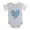 Heather Gray, variant on CafePress - Peace Heart - Cute Infant Baby Football Bodysuit