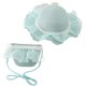 thumbnail image 1 of Conjunto de sombrero de paja y bolso de paja con encaje de perlas para niños de 52 a 54 cm de circunferencia, lindo sombrero para el sol para salidas de verano, verde, 1 of 6