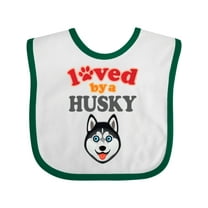Inktastic Husky Dog Lover Boys or Girls Baby Bib