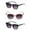 Jet/Glacier Pink, variant on "The Modish" Womens Fashion Reading Sunglasses – Full Lens Reader, UV Protection, Stylish & Comfortable (3 Pack) - Crystal Slate/Crystal Slate - 1.75