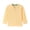 Yellow, variant on Girls Boys Collared Long Sleeve Tee Top Button Placket Breathable Cotton Pullover Regular Fit Shirt for Kids School Casual Daily Outfits 2-3Y