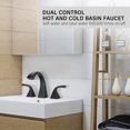 thumbnail image 2 of 2-Handle Bathroom Sink Faucet with Drain  Oil Rubbed Bronze, 2 of 7
