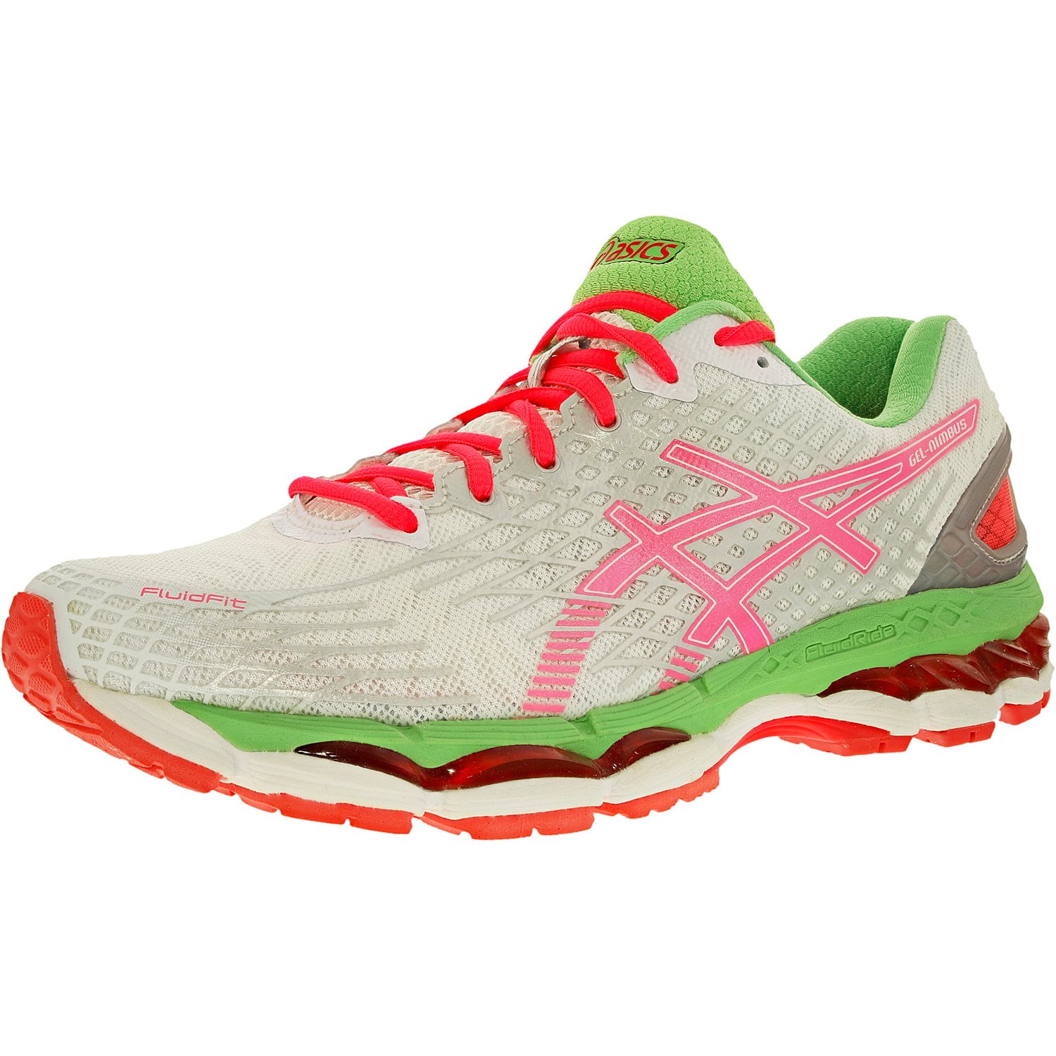 asics gel nimbus 17 mens shoes orange/white/sea