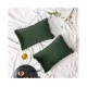 thumbnail image 1 of Paquete de 2 fundas de almohada navideñas de terciopelo, fundas de almohada decorativas con pompones de primavera, fundas de cojín suaves y sólidas con pompones cuadrados, 12 x 20 pulgadas,, 1 of 5