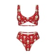 thumbnail image 5 of Honeii cute Christmas Moose Print Women’s Bikini Set,Two Piece Swimsuit Bathing Suits,Stylish High Elasticity Swimwear for Beach and Pool, 5 of 7