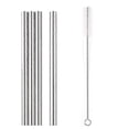 thumbnail image 2 of 4pc Stainless Steel Metal Straws Extra Wide 12mm Reusable Drinking Straws, 2 of 4