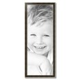 thumbnail image 2 of ArtToFrames 15" x 40" Black Panel With Silver Lip Picture Frame, 15x40 inch Multi Wood Poster Frame (WOM-5093),  Pack, 2 of 7