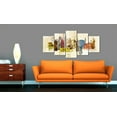 thumbnail image 2 of Tiptophomedecor Stretched Canvas Wall Art  - Urban Design - 5 Pieces - Stretched & Framed Ready To Hang Art, 2 of 4