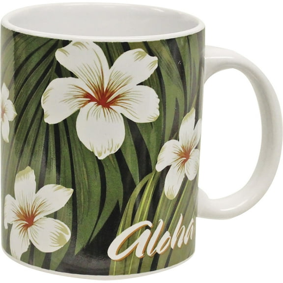 Islander Group 11 oz. Mug – Black "Plumeria Palm"