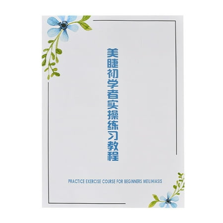 

NUOLUX Lash Practice Eyelash Paper Learning Paper Beauty Workbook Strips Adhesive Self Extension Workbook Beginner Grafted Book