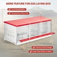 thumbnail image 6 of Chicken Nesting Boxes for Laying Eggs, Metal Chicken Nesting Box with Swing Perch and Roll Out Egg Collection for Chicken Coop, Egg Laying Boxes for Chickens, Hens, Ducks, 6 of 7