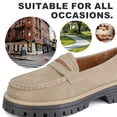 thumbnail image 3 of BERANMEY Women‘s Causal Loafers Breathable Slip on Shoes for Women Wide Comfortable Walking Shoes Work Casual Round Toe Flats, 3 of 8