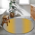thumbnail image 3 of Round Rugs 3Ft, Yellow Ombre Round Area Rug Washable Indoor Throw Carpet, Grey Modern Art Farmhouse Small Non Slip Circle Rug for Bedroom Living Room Home Decor Aesthetic, 3 of 8