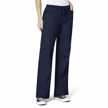 

Wink WonderFLEX Women s Faith Multi-Pocket Cargo Scrub Pant Navy XL Petite