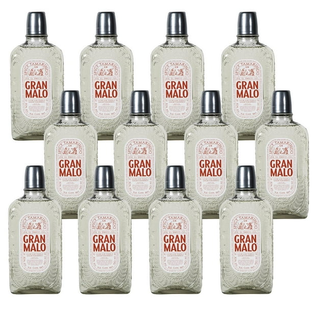 Pack de 12 Licor de Tequila Gran Malo Tamarindo 750 ml