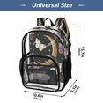 thumbnail image 4 of Ttyddzy Clear Backpack Heavy Duty PVC Transparent Backpack for College Workplace, Moon Purple, 4 of 8