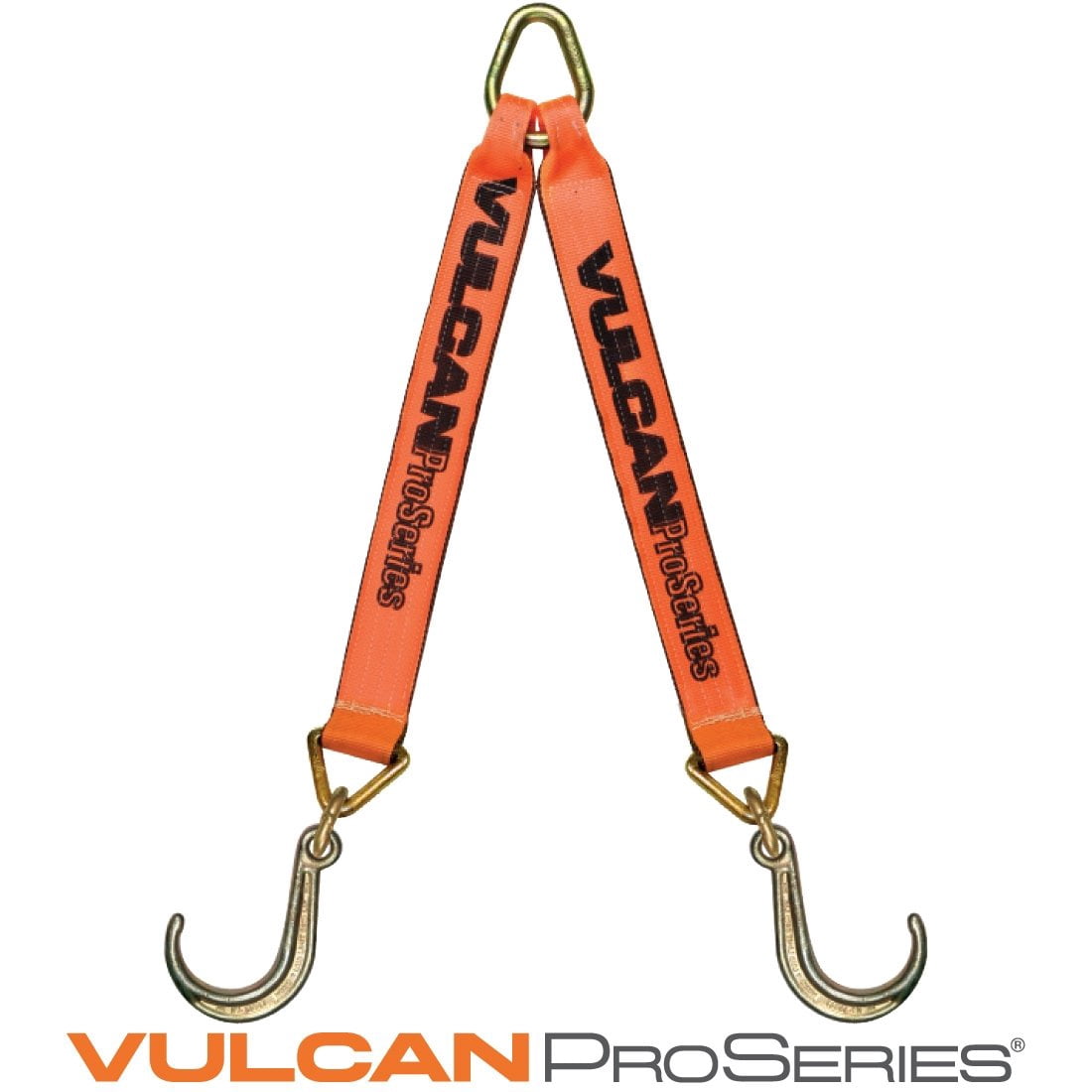 VULCAN Web Bridle - Forged 8 inch J Hooks - 47 inch - PROSeries - 4700 Lbs SWL