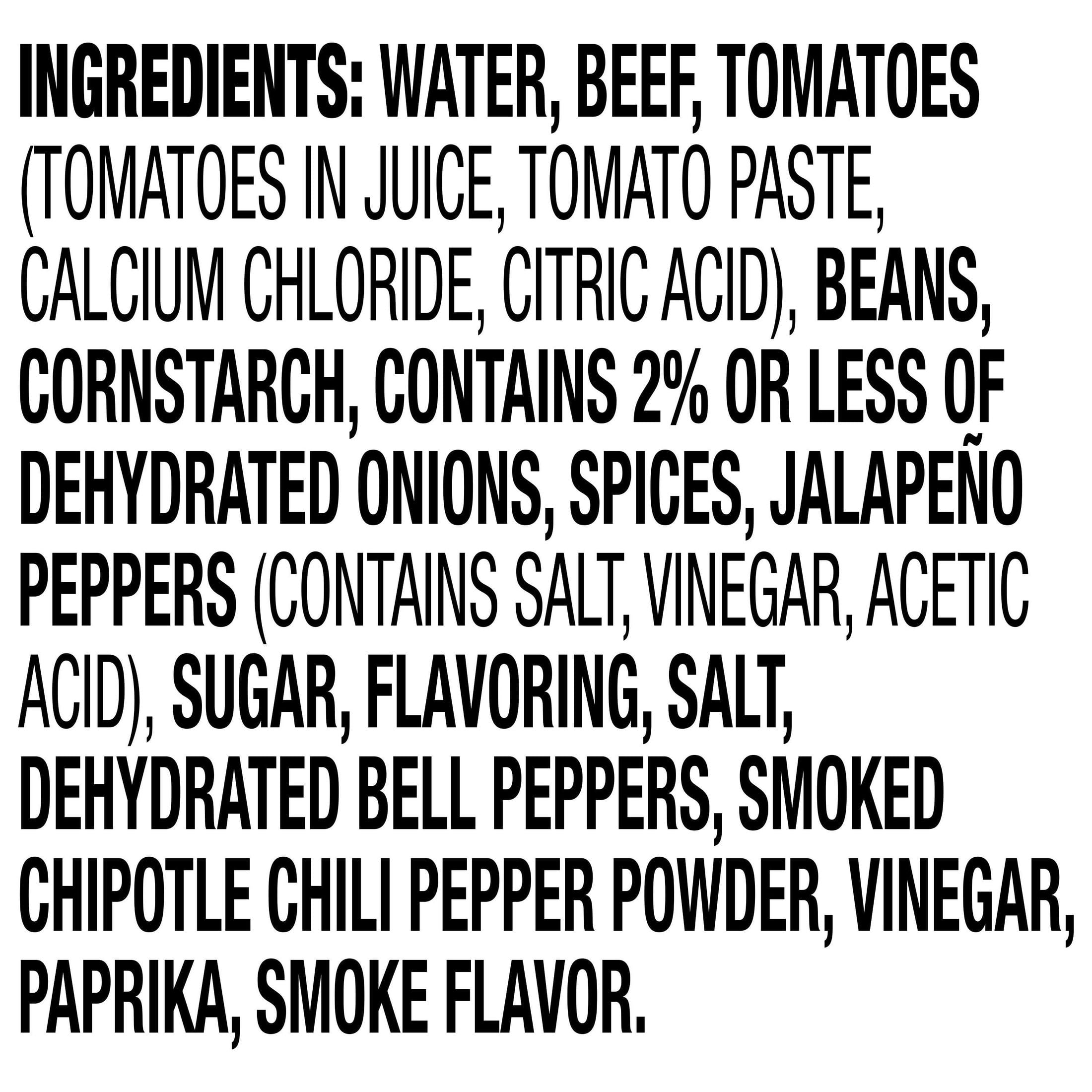 (4 pack) Hormel Chili Omaha Steaks Beef Chili With Beans, 100% Natural, Canned Chili, Shelf Stable 15 oz Can